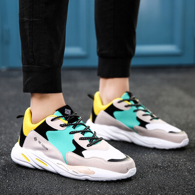

2019 new mens shoes summer breathable Korean version of the trend of sports&leisure shoes students running shoes wild old shoes men