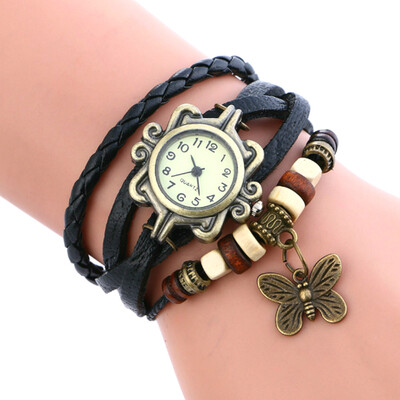 

New Fashion Lady Butterfly Pendant Quartz Chain Watch