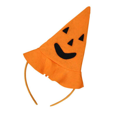 

Halloween Pumpkin Smile Hat Hairband Fancy Dress Decor Party Prop Accessory