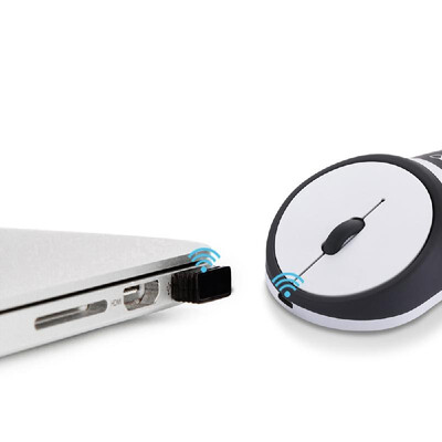 

Wireless Rechargeable Mouse Sneaker Mice 24G Wireless Office Mouse Silent Click Auto-sleep Plug&Play Black