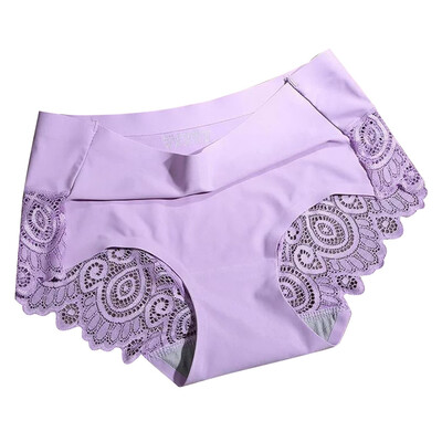 

Toponeto Women New Sexy Ice-silk Underwear With Seamless Waistband And Hip Underpant