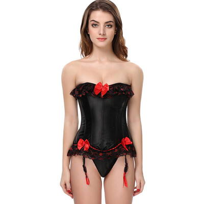 

Lace Insert Lace-up Corset