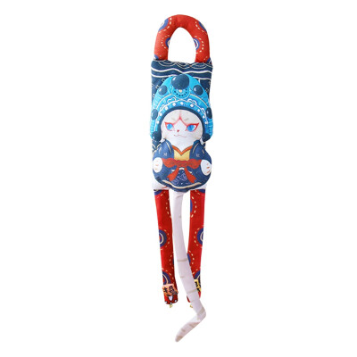 

Pet Cat Door Holder Cat Teaser Farewell to My Concubine Beijing Opera Squeaky Scratch Toy Cat Kitten Door Hanging Wand Toy