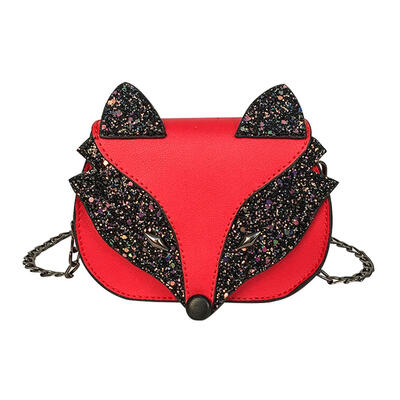 

Cute Sequins Fox Messenger Bags Children Shoulder Baby Girls Purse Handbags