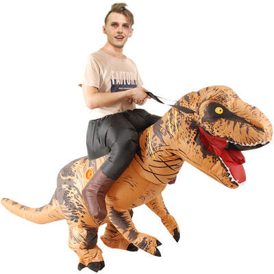 

Cute Inflatable Costume Adult Funny Clothes Halloween Party Birthday Cosplay Walking Tyrannosaurus Rex Outfit Inflatable Animal Dr