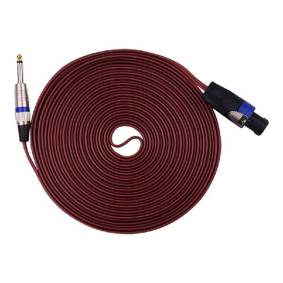 

14 Inch Audio Connecting Cord to NL4FC Male to Male Connector 12 AWG Professional Speaker Cable Wires for Stage Power Amplifier B