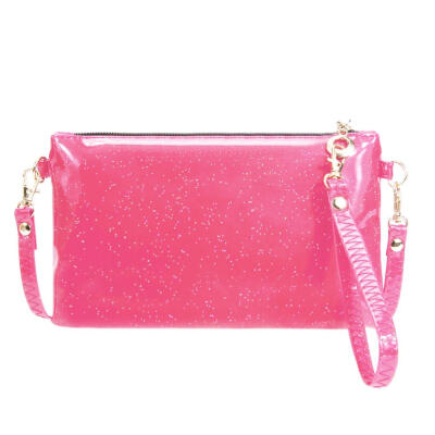 

Women Zipper Shoulder Coin Bag PU Sequins Crossbody Mini Clutch Wristlets