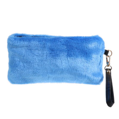 

Portable Plush Mini Handbag High Imitation Fur Women Evening Clutch Bag