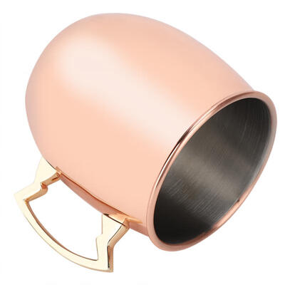 

Greensen Stainless Steel Cocktail Mug Copper-Plated Beer Cold Beverage Drinking Cup for Home Bar Use