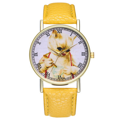 

Poor Cat 2018 Hot Sale zegarek damski Crystal Womens Casual Fashion Quartz Belt Watch Clock Fashion Gift montre femme &Ff