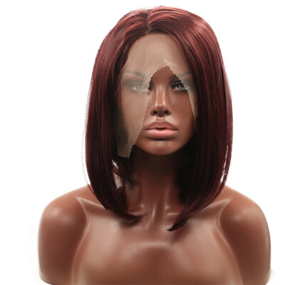 

Dolago short Synthetic wigs straight Lace Front Wigs for Women