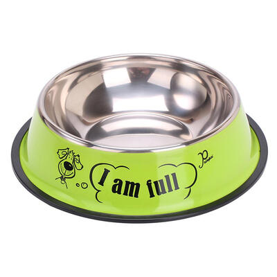 

Cartoon Stainless Steel Pet Feeding Bowl Dog Drink Water Feeder Food Dish