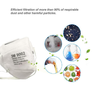

50pcslot 3M 9002 Dust Mask PM25 Anti-fog Safety Masks Anti influenza KN90 Particulate Respirator