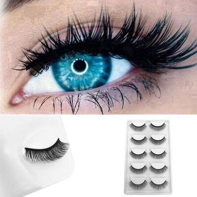 

〖Follure〗5Pair Luxury 3D False Lashes Fluffy Strip Eyelashes Long Natural Party