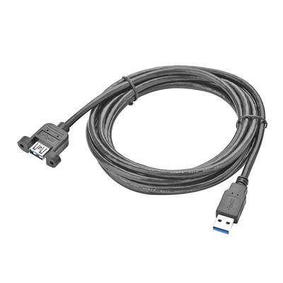 

USB 30 Extension Cable Male to Female Dual Shielded wScrew Panel Mount