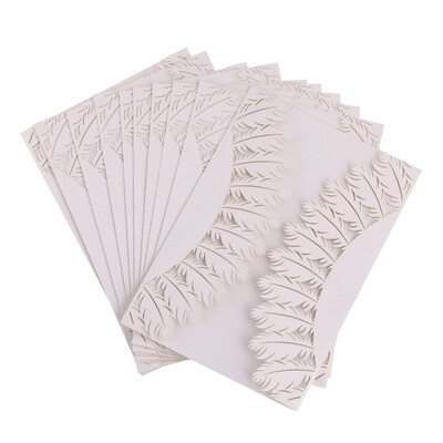 

White 10pcs Vertical Laser Cut Butterfly Invitations Cards Kits for Wedding Bridal Shower Birthday Anniversary Party