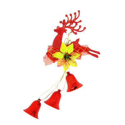 

Toponeto Christmas Deer Bell Christmas Tree Ornaments Xmas Decorative Pendant