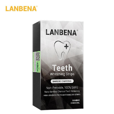 

LANBENA Teeth Whitestrips Bamboo Charcoal Nanoparticles Non-Stimulating Anti-Sensitive Teeth Whitening Strips Useful Oral Tooth Ca