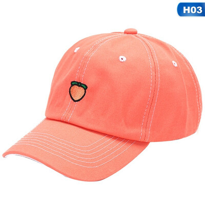 

Creative Fashion New Fruit Embroidered Baseball Cap Couple Style Street Duck Tongue Cap