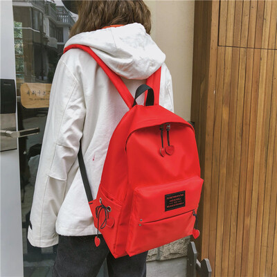 

Ins bag girl son Korean version of the campus Sen department bf wind canvas shoulder bag female hundred to carry ulzzang backpack