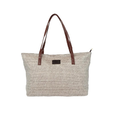 

New Fashion Women Handbag Solid Color PU Splicing Large Capacity Casual Shopping Shoulder Bag Tote