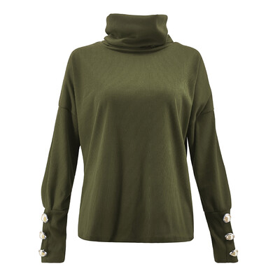 

Womens Oversized Chunky Sweaters Casual Batwing Sleeve Turtleneck Loose Knitting