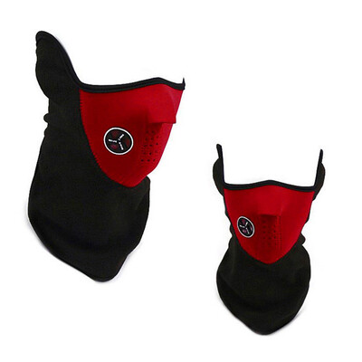 

Warm Sheepskin Bicycle Half Mask Cover Face Protection Ski Cycling Outdoor Sports Winter Scarf Warm Mask