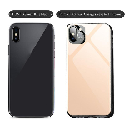 

Glass Case for i-phone XR Second Change for i-Phone 11 Pro Shockproof Glass Back Cover