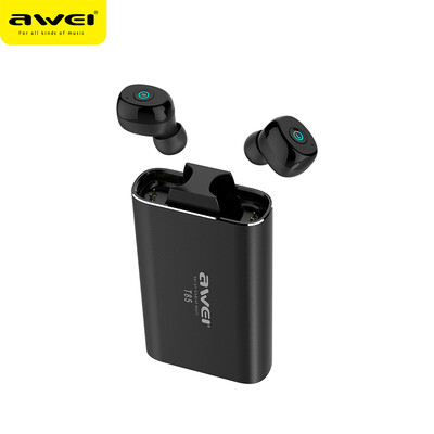 

AWEI T85 TWS Wireless Earbuds Headphones Mini Earphone HIFI Stereo In-ear Sports Earphones Noise Reduction with Microphone with 18