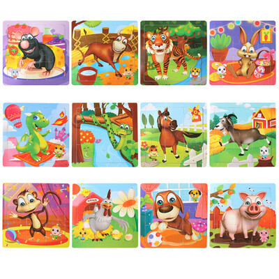 

Gotoamei Wooden Puzzle Educational Developmental Baby Kids Training Toy