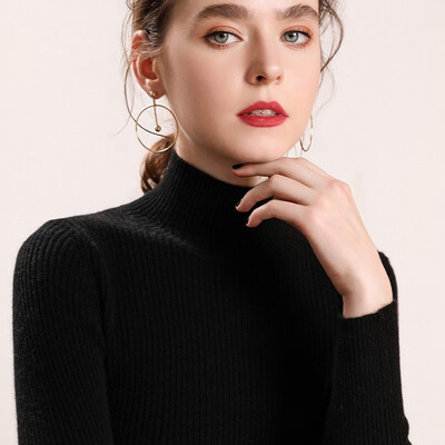 

QIANMUCHUN Womens Cashmere Bottoming Shirt Fashion 5874