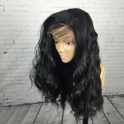 

〖Follure〗Brazilian Less Lace Front Full Wig Bob Wave Black Natural Looking Women Wigs