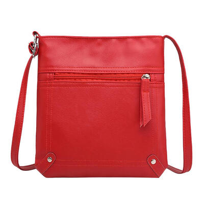

Solid Color Shoulder Messenger Handbags Women Leather Casual Crossbody Bags