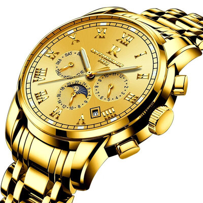 

Man Automatic mechanical watch Business affairs Noctilucent Wrist watch Waterproof steel strip Calendar watch