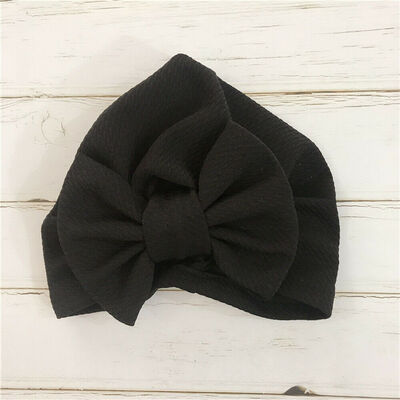 

Newborn Baby Kid Soft Cotton Turban Bunny Ear Hat Head Wrap Knot Headband Cap