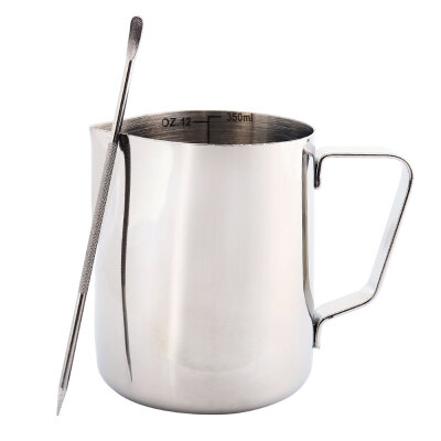 

Milk Frothing Jug 350ml600ml Stainless Steel Milk Pitcher Cup Barista Milk Jug&Latte Decorating Art Pen