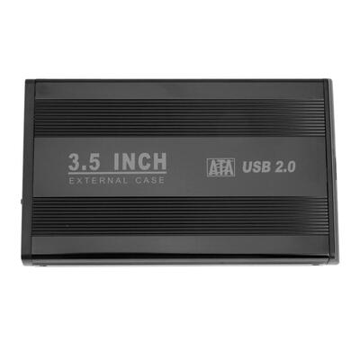 

USB 20 35 Inch SATA External Hard Drive HDD Enclosure Case Black