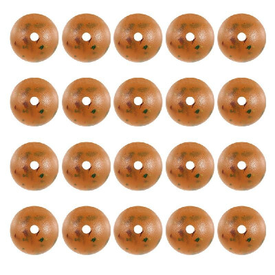 

20PCS Plastic Block Beads Round Shaped Bead Fishing Lure Bait Beads Fishing Tackle Accessories