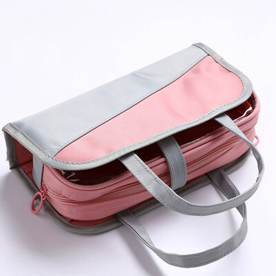 

New Big Capacity Multilayer Canvas Storage Pouch Pen Pencil Case Multifunctional Storage Bag Stationery Bag Holder