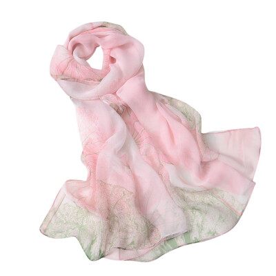 

Gobestart Fashion Women Lotus Printing Long Soft Wrap Scarf Ladies Shawl Scarves