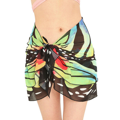 

Roseonmyhand Women Chiffon Sunscreen Shawl Beach Bikini Swimwear Wrap Coverup Skirt Swimsuit