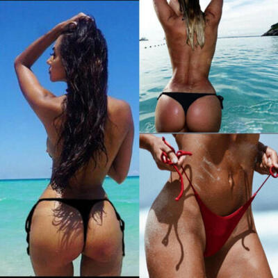 

New Women Swimwear Micro Bikini Bra Mini V-string Thong Slingshot Swimsuit