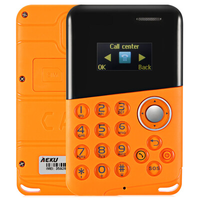 

AIEK M8 096 inch Ultra-thin 48mm Card Mobile Phone with Message Bluetooth Alarm