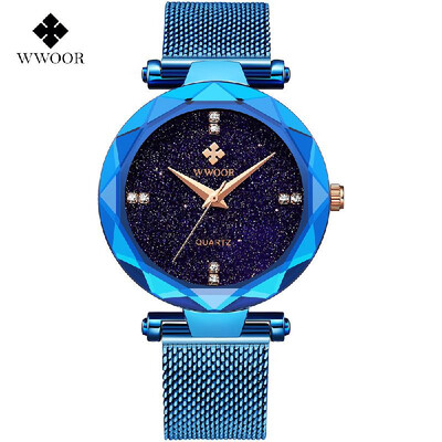 

WWOOR Women Dress Watches Sports Watch for Women New Unique Design Womens&Girls Watch Bracelet Waterproof Quartz Watch Stain