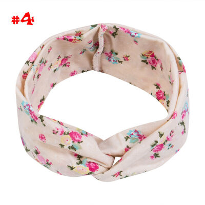

SUNSIOM Ladies twist knot pattern headband elastic head wrap turban hair band flower Hot