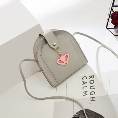 

Tailored Womens Simple Cartoon Heart Small Square Bag Single Shoulder Messenger Bags