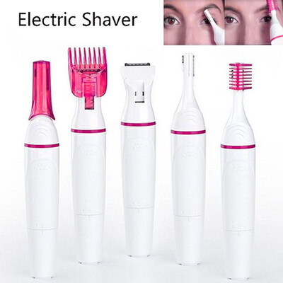 

5 in 1 Women Body Hair Removal Electric Shaver Trimmer for Eyebrow Face Armpits