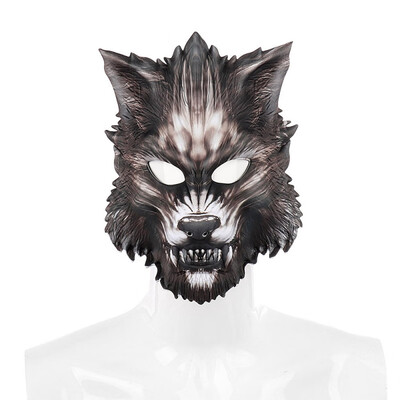 

New Hot Halloween Wolf Full Face Mask Horror Party Cosplay Masks Animals Masque Halloween Party Decoration Supplies