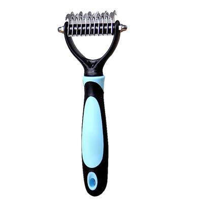 

Stainless Steel Pet Dog Cat Knot Rake Comb Double-Sided Hair Removal Brush