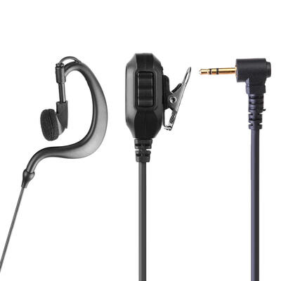 

G Shape 25mm 1Pin Earphone Earpiece with PTT Mic for Motorola Cobra Radio